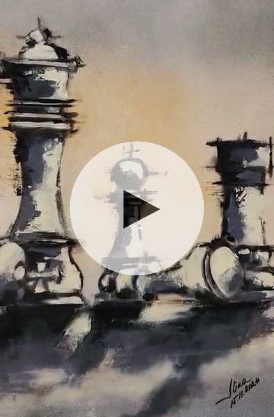 ArteDiAlina.com painting: Chasing Shadows